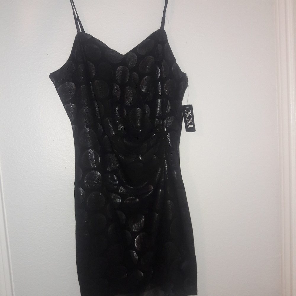 Black and silver dress.